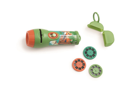 Projektor Latarka z Pojemnikiem Na Tarcze Dino XL