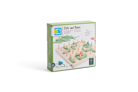 BS Toys, drewniana gra strategiczna Połącz kropki - Zasadź drzewo