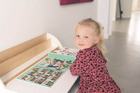 Scratch, magnetyczna układanka - kształty i kolory Sowa