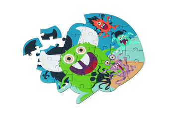 Scratch, Puzzle konturowe Stworki 33 elem.