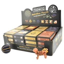 Drewniane mini puzzle 3D i 2D - mix wzorów