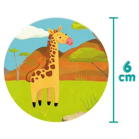 BOPPI, układanka w pary memo Dzikie Zwierzęta