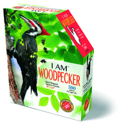 MADD CAPP,  Puzzle konturowe I AM - Dzięcioł 300 elem.