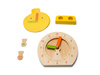 BS Toys, drewniana gra edukacyjna 2 x Zegar (cyfrowy i analogowy)