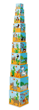 Scratch, Piramida edukacyjna ZWIERZĘTA ŚWIATA 2 (10 elementów)