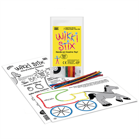 Woskowe sznureczki Wikki Stix - Zestaw Start - połącz kropki 8 szt