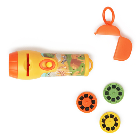 Scratch, Latarka/Projektor XL DZIKIE ZWIERZĘTA z pojemnikiem na tarcze/ 24 obrazy