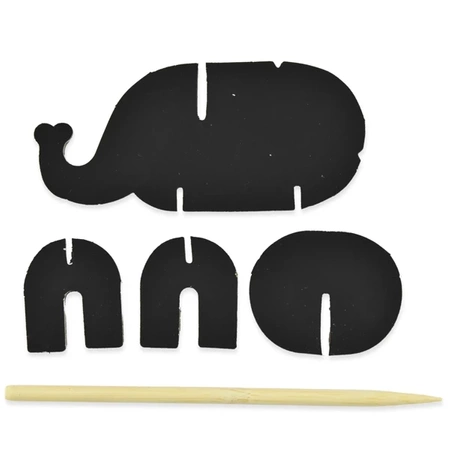 Zestaw 3D puzzle zdrapki świecące w ciemności Safari - mix wzorów