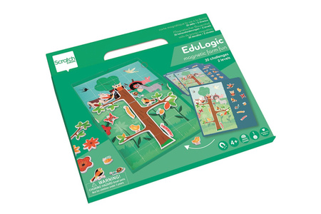 Scratch, magnetyczna układanka - 20 kart zadań Farma