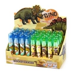 Gumka z wymiennymi wkładami - Dino - mix kolorów