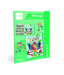 Scratch, magnetyczna układanka - kształty i kolory Sowa