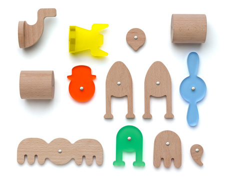 Lekkid, drewniane magnetyczne klocki konstrukcyjne - EDU BOX