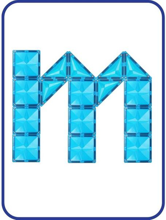 COBLO, magnetyczne klocki konstrukcyjne Transparent 20 elem.