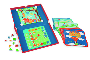 Scratch, magnetyczna układanka - 20 kart zadań Kształty i kolory