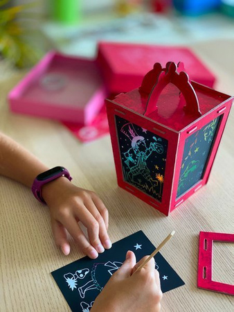 Zestaw Kreatywny Zdrapka Lampion