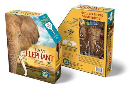 MADD CAPP, Puzzle konturowe I AM - Słoń 700 elem.