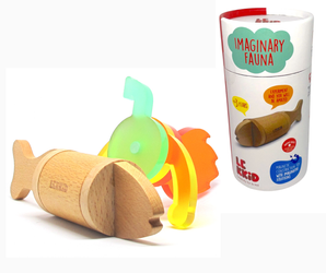 Lekkid, Konstrukcyjne drewniane klocki magnetyczne - RYBKA