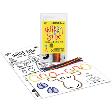 Woskowe sznureczki Wikki Stix - Zestaw Start - połącz kropki 8 szt